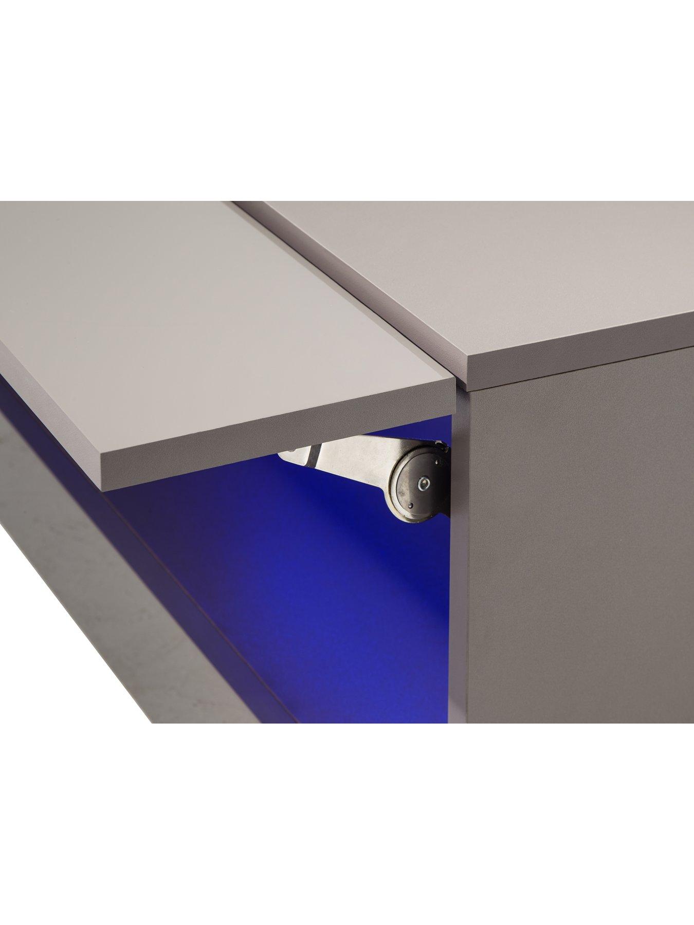 Image 6 of 6 of GFW Galicia Compact&nbsp;Coffee Table with LED Light - Grey