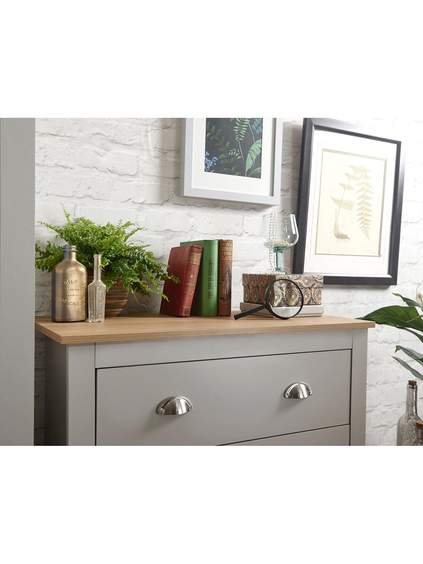 Image 4 of 6 of GFW Lancaster 3&nbsp;Piece Package - 2&nbsp;Door Wardrobe, 4 Drawer Chest and a Bedside Chest