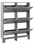  image of gfw-narrow-6-drawer-shoe-cabinet-grey