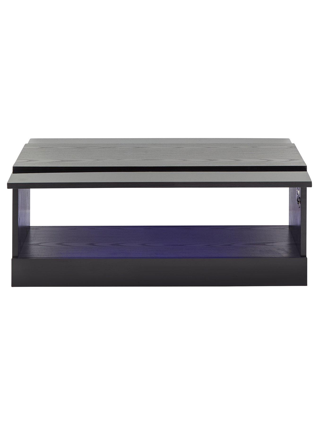 Image 5 of 6 of GFW Galicia Compact&nbsp;Coffee Table&nbsp;with LED Light - Black