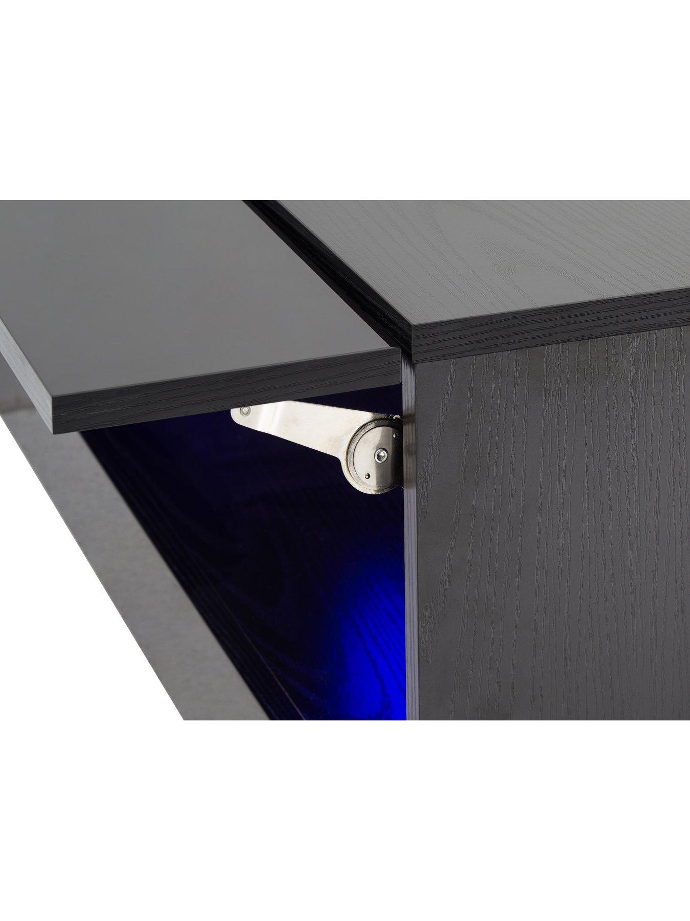 Image 6 of 6 of GFW Galicia Compact&nbsp;Coffee Table&nbsp;with LED Light - Black