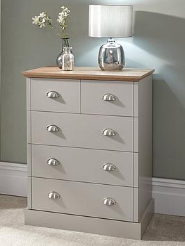 Product photograph of Gfw Kendal 2 3 Drawer Chest - Grey from very.co.uk