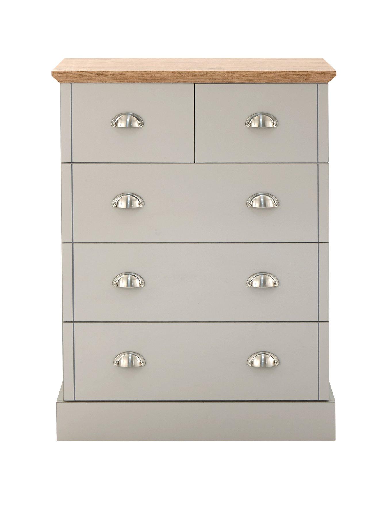 Image 2 of 6 of GFW Kendal 2 + 3 Drawer Chest - Grey