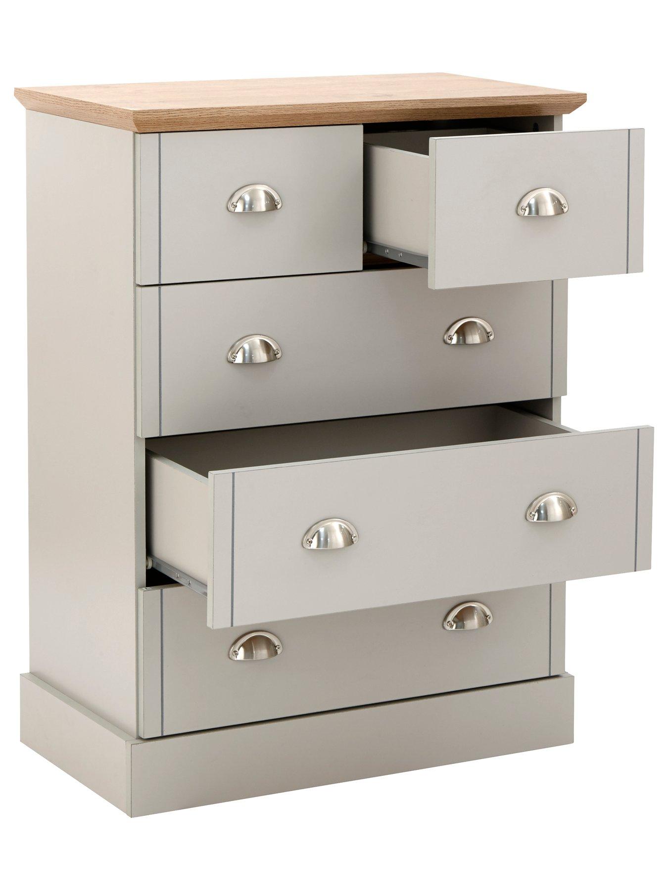 Image 5 of 6 of GFW Kendal 2 + 3 Drawer Chest - Grey