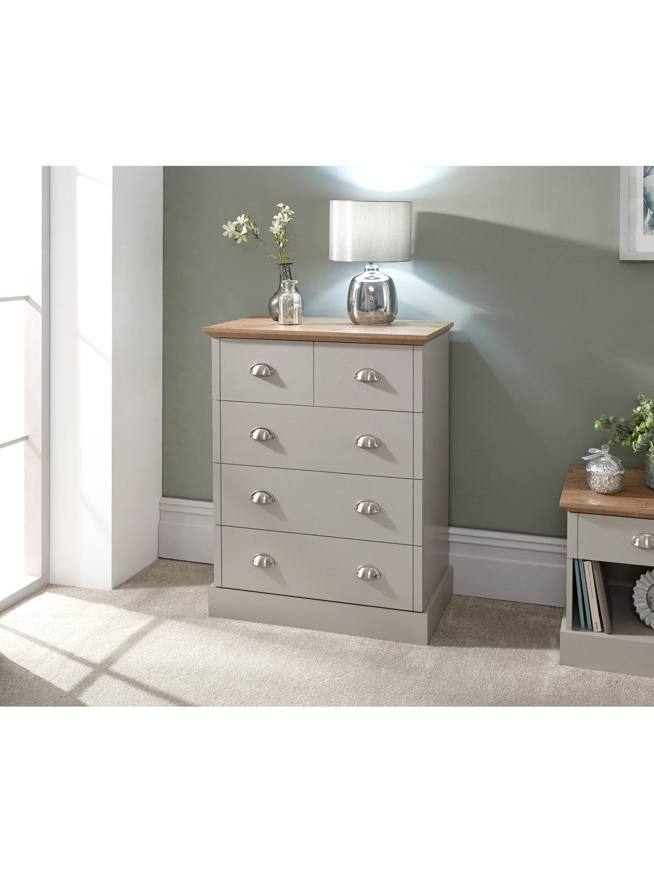 Image 6 of 6 of GFW Kendal 2 + 3 Drawer Chest - Grey
