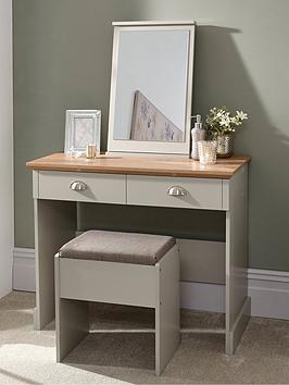 Product photograph of Gfw Kendal Dressing Table Stool And Mirror Set from very.co.uk