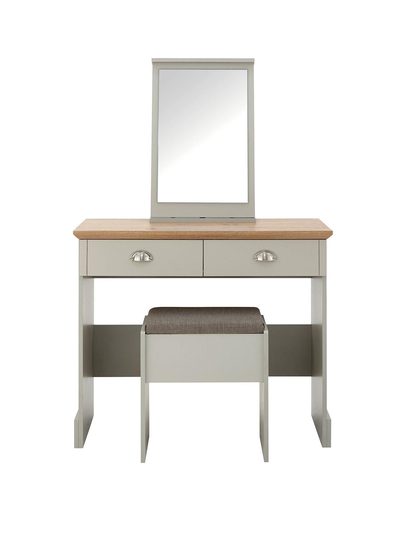 GFW Kendal Dressing Table, Stool and Mirror Set very.co.uk