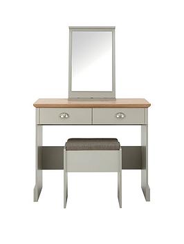 Product photograph of Gfw Kendal Dressing Table Stool And Mirror Set from very.co.uk