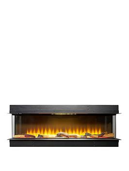 Product photograph of Adam Fires Fireplaces Adam Sahara Electric Inset Media Wall Fire With Remote Control 1250mm from very.co.uk