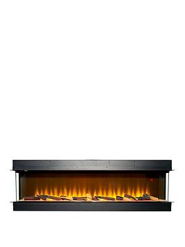 Product photograph of Adam Fires Fireplaces Adam Sahara Electric Inset Media Wall Fire With Remote Control 1000mm from very.co.uk