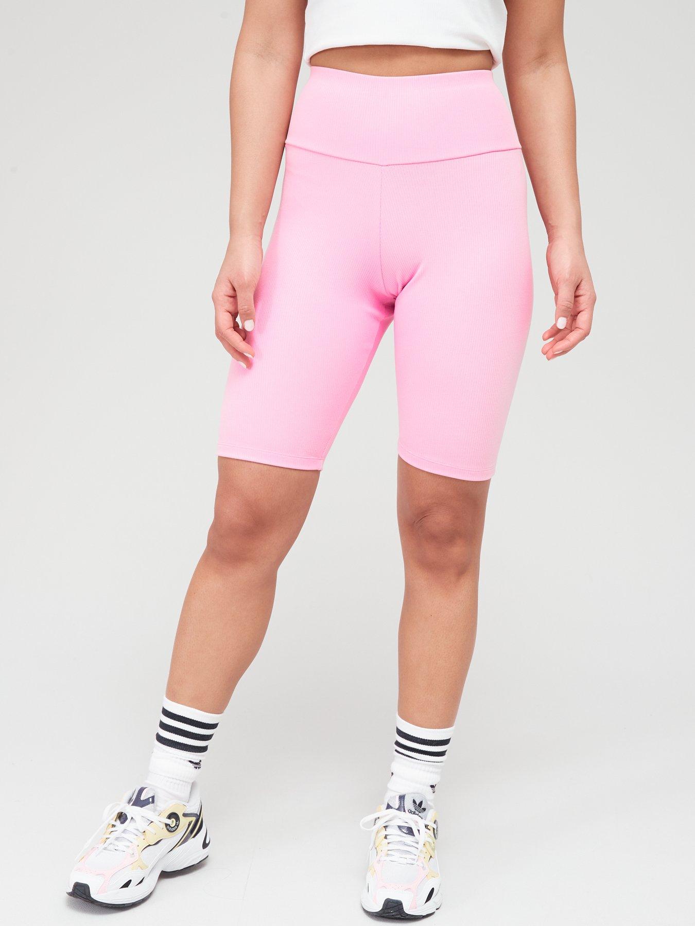 Pink adidas cheap cycling shorts