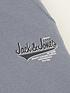  image of jack-jones-junior-boys-2-colour-logo-sweat-shorts-flint-stone
