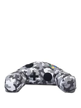 Product photograph of Rucomfy Camo Grey Console Support Cushion from very.co.uk