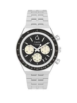 timex special projects stainless steel archive q timex chronograph watch