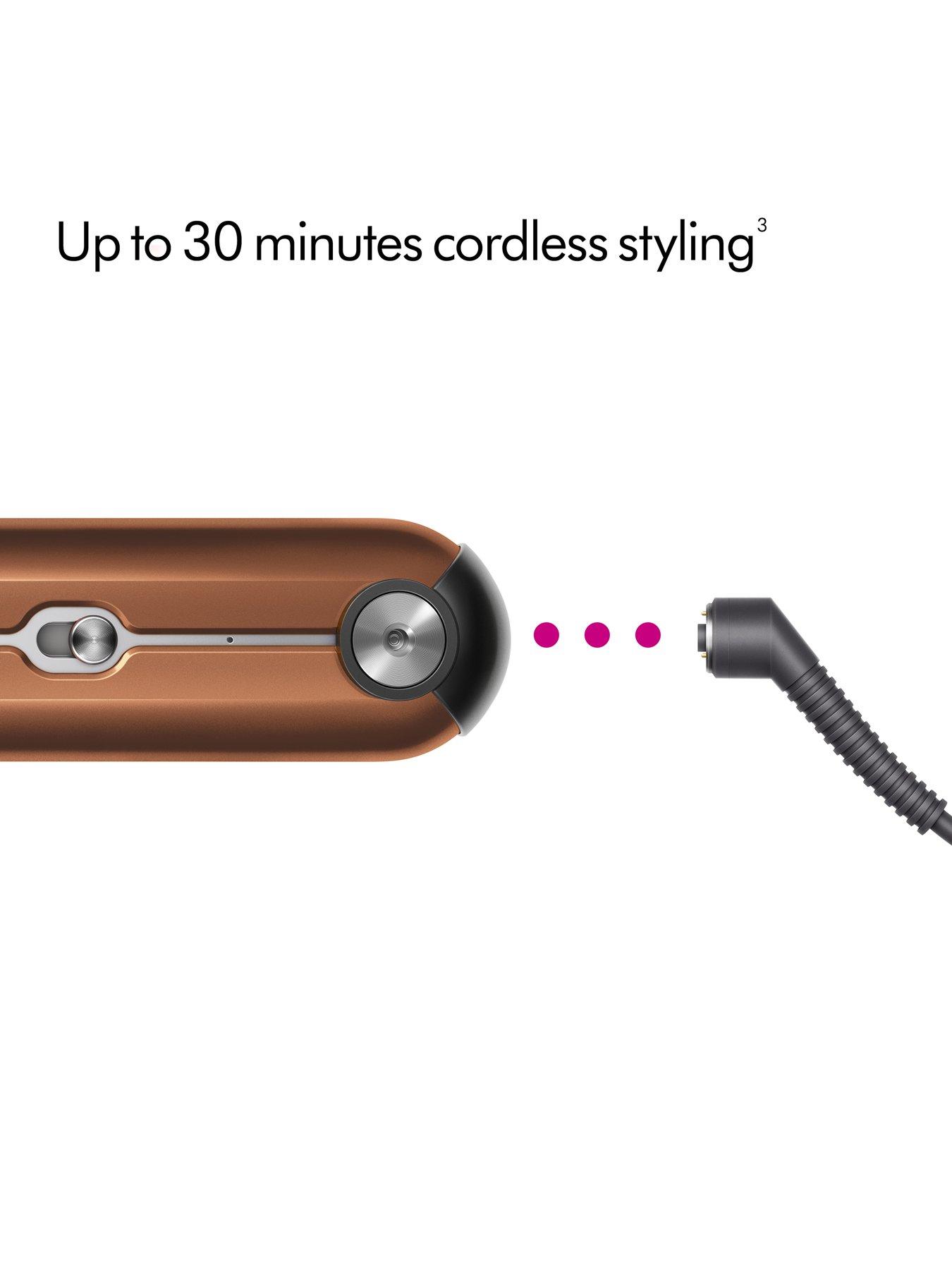 Image 4 of 8 of Dyson Corrale&trade; Cordless Hair Straightener - Nickel &amp; Copper