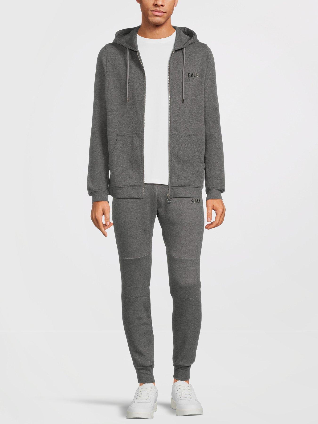 Q-Series Straight Zip Through Hoodie - Grey