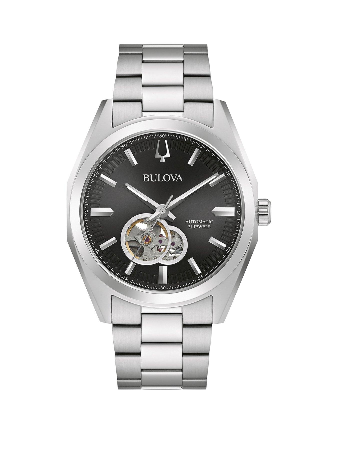 Product photograph of Bulova Surveyor Men S Classic Automatic Bracelet Watch from very.co.uk