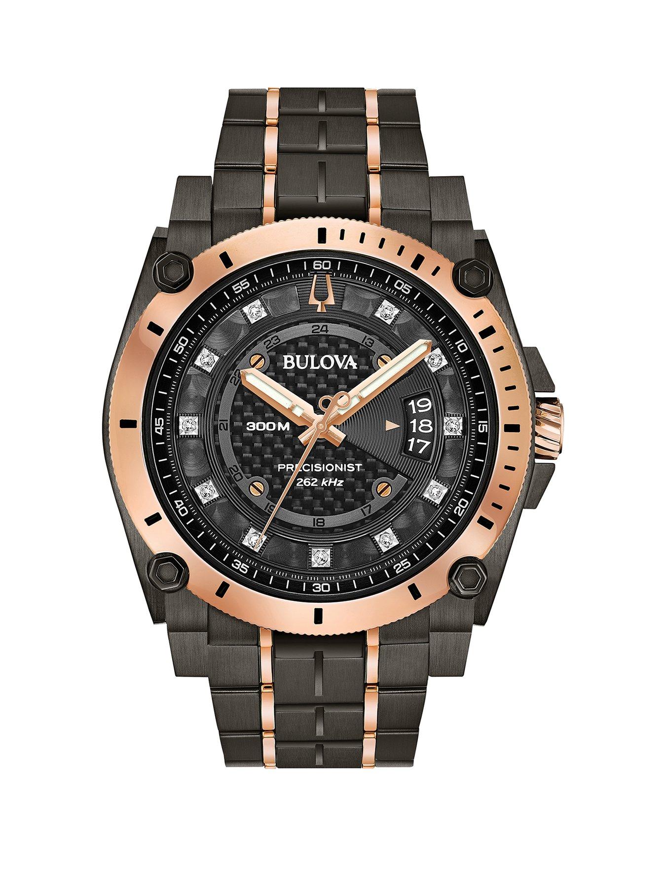 Product photograph of Bulova Men S Precisionist Diamond Watch from very.co.uk