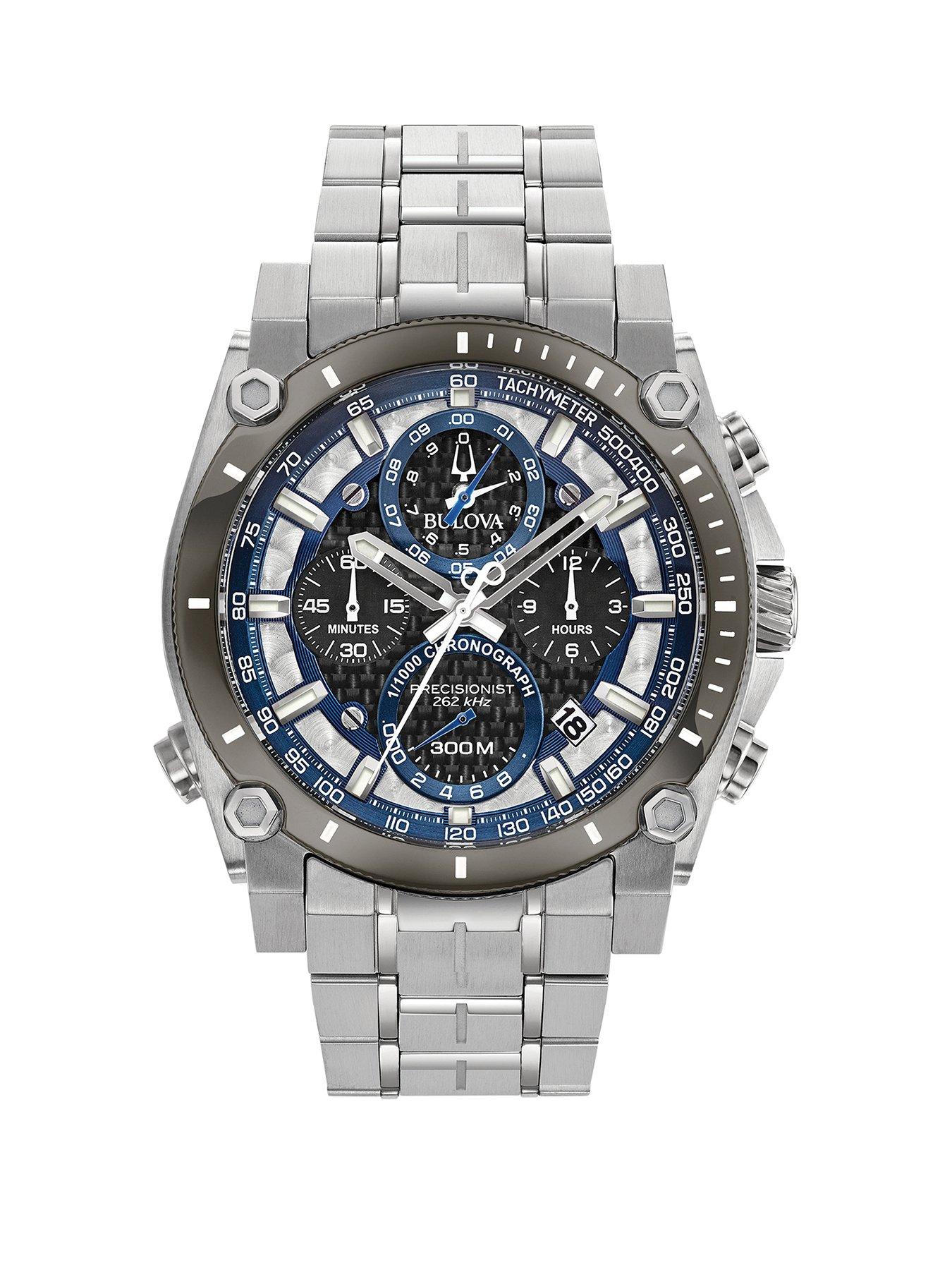 Product photograph of Bulova Men S Precisionist Watch from very.co.uk