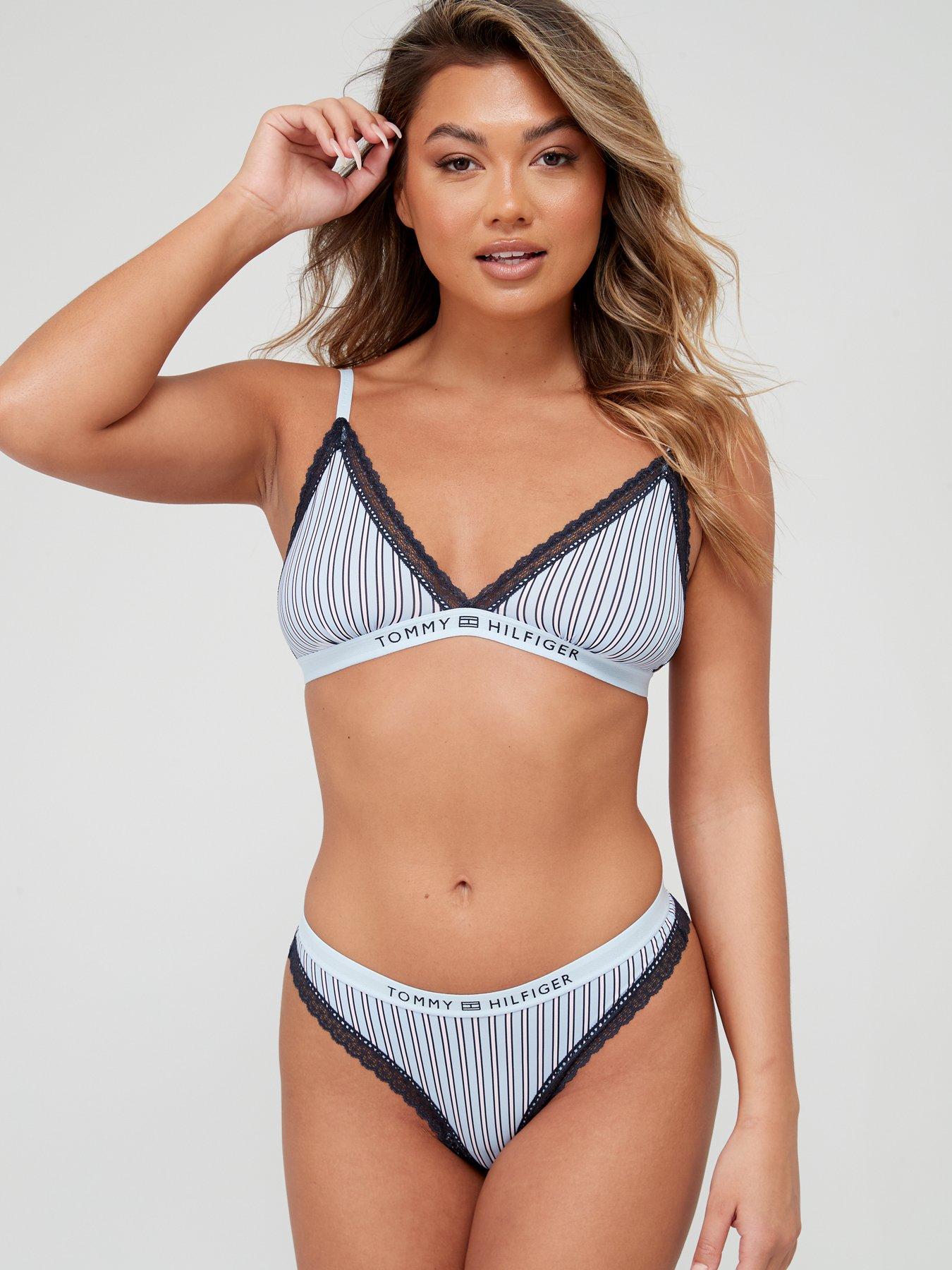 Tommy Jeans Plus Size padded bralette in navy