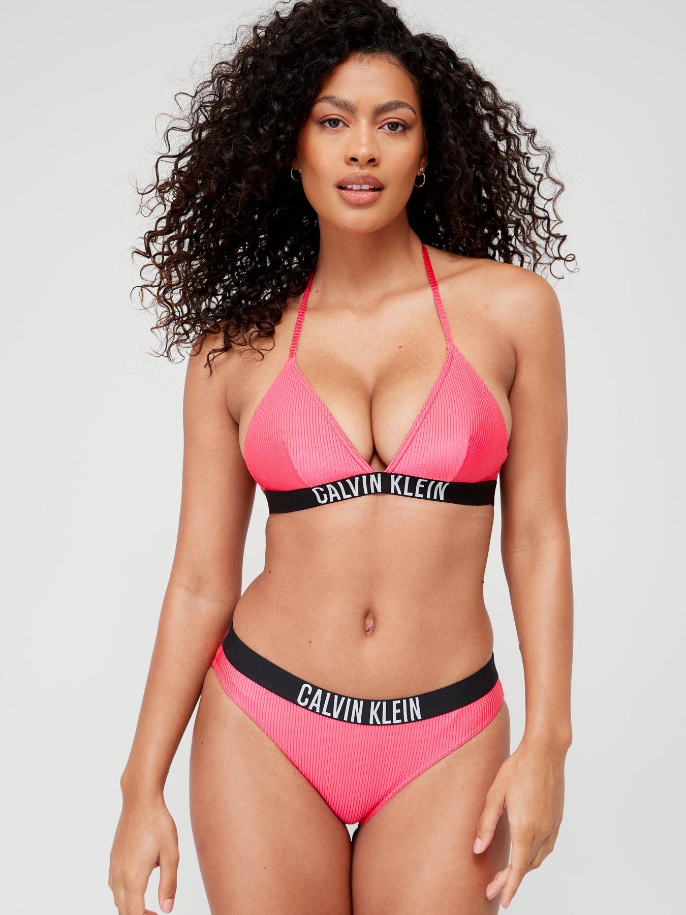 Rib Triangle Bikini Top