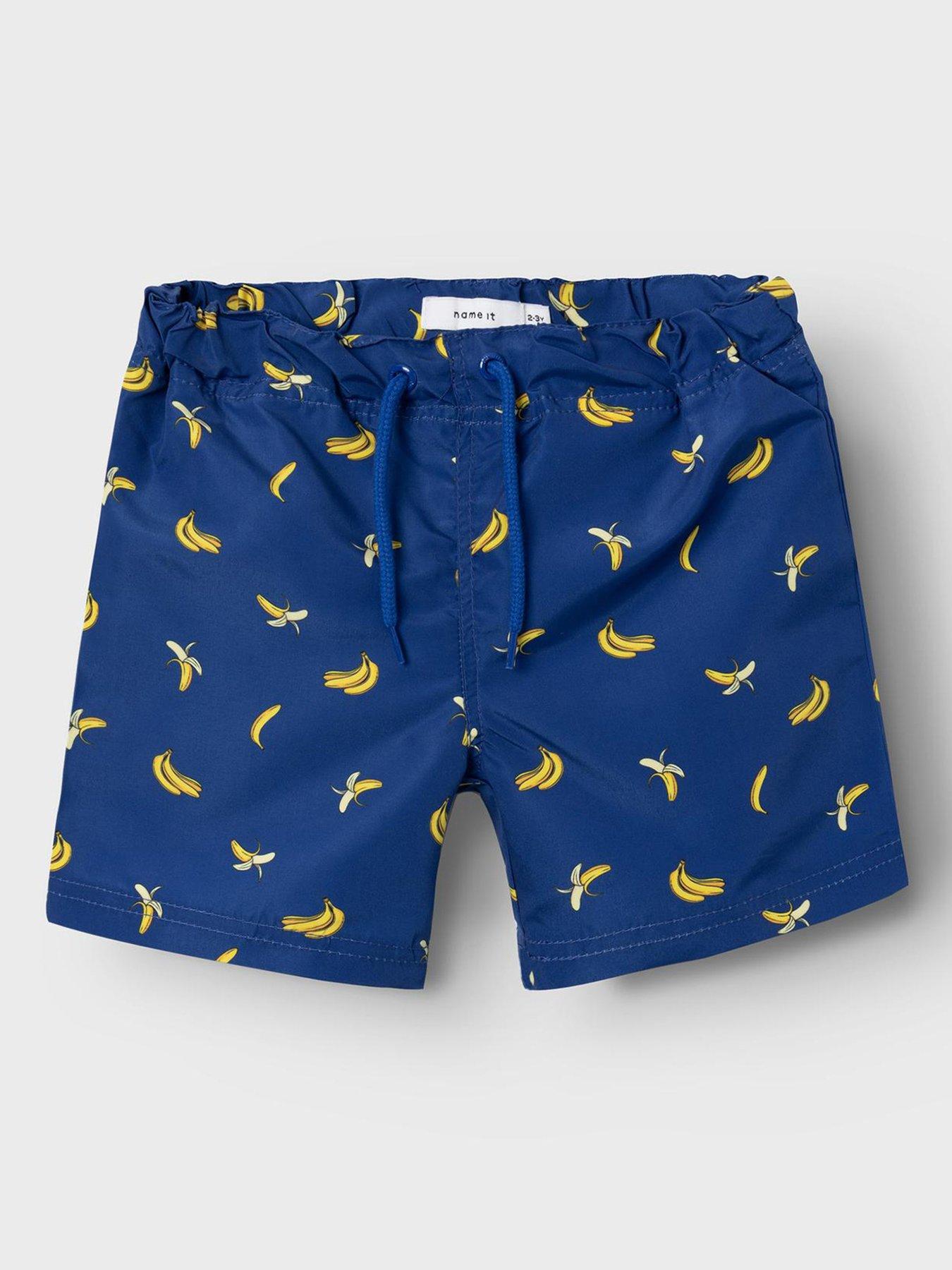 Printed Swim Trunks - Black/Sonic the Hedgehog - Kids