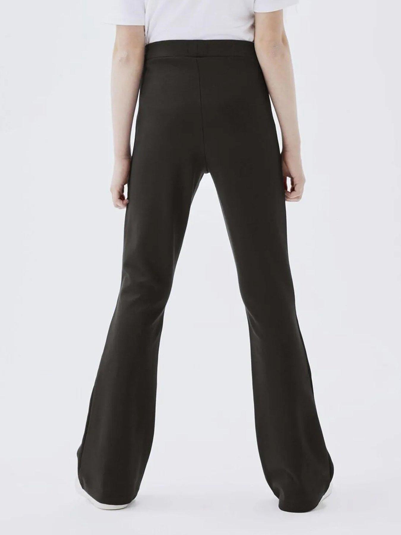 Image 2 of 5 of Name It Girls Flared Trousers - Black