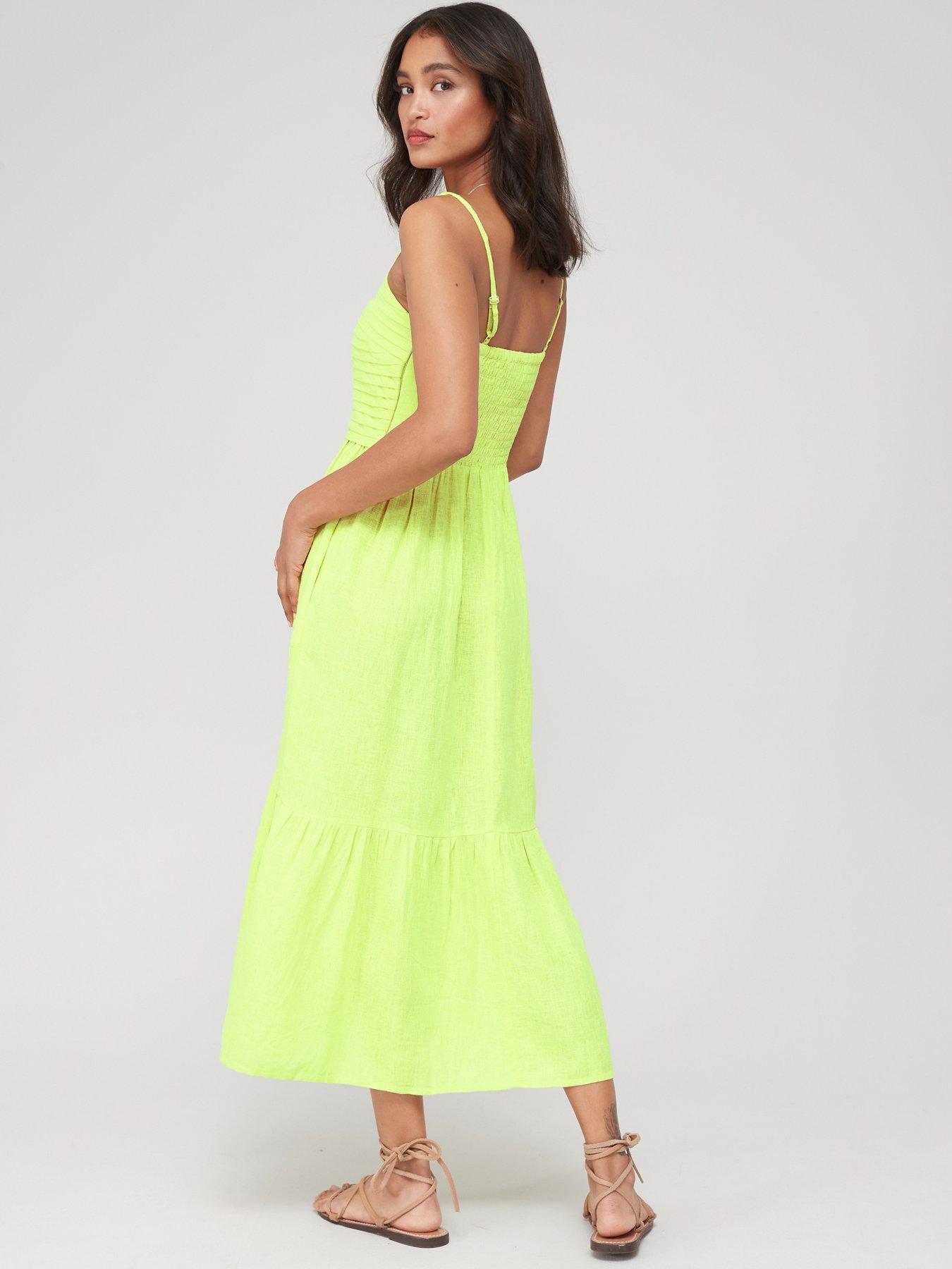 Linen maxi outlet dress