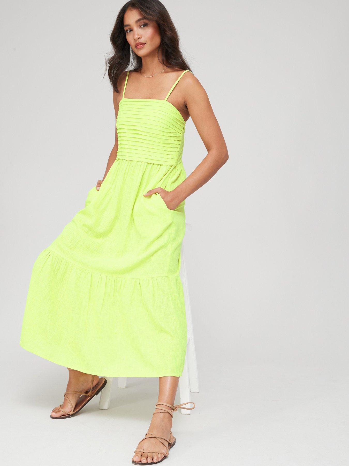 Lime maxi clearance dress