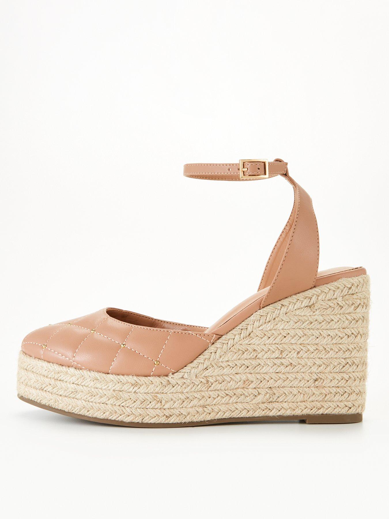 Tan wedge shoes outlet uk