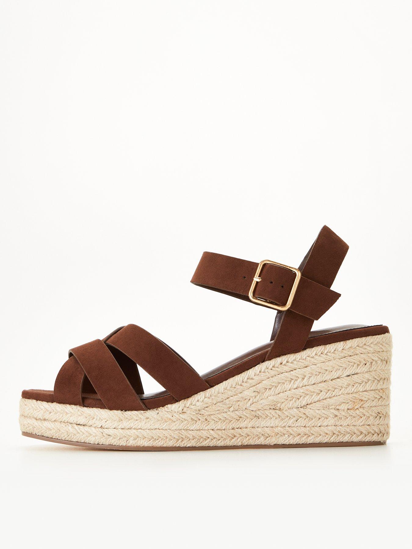 Strappy wedges clearance