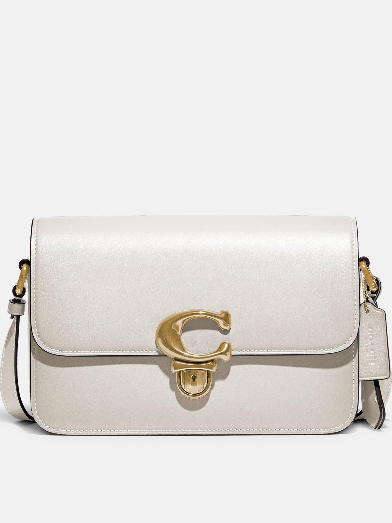 COACH Glovetanned Leather Studio Shoulder Bag - Chalk 