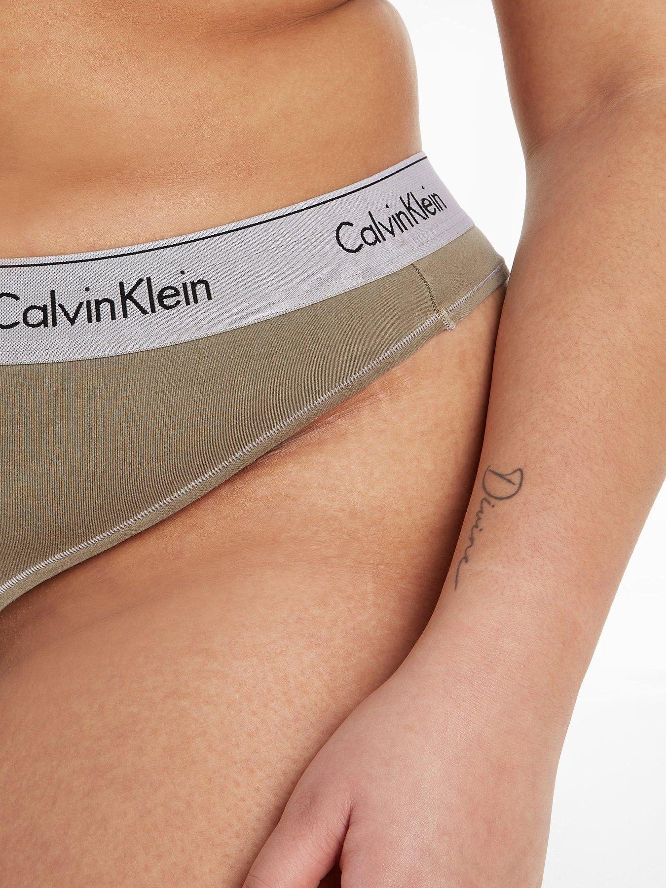 Calvin Klein Sheer String Thong - Purple