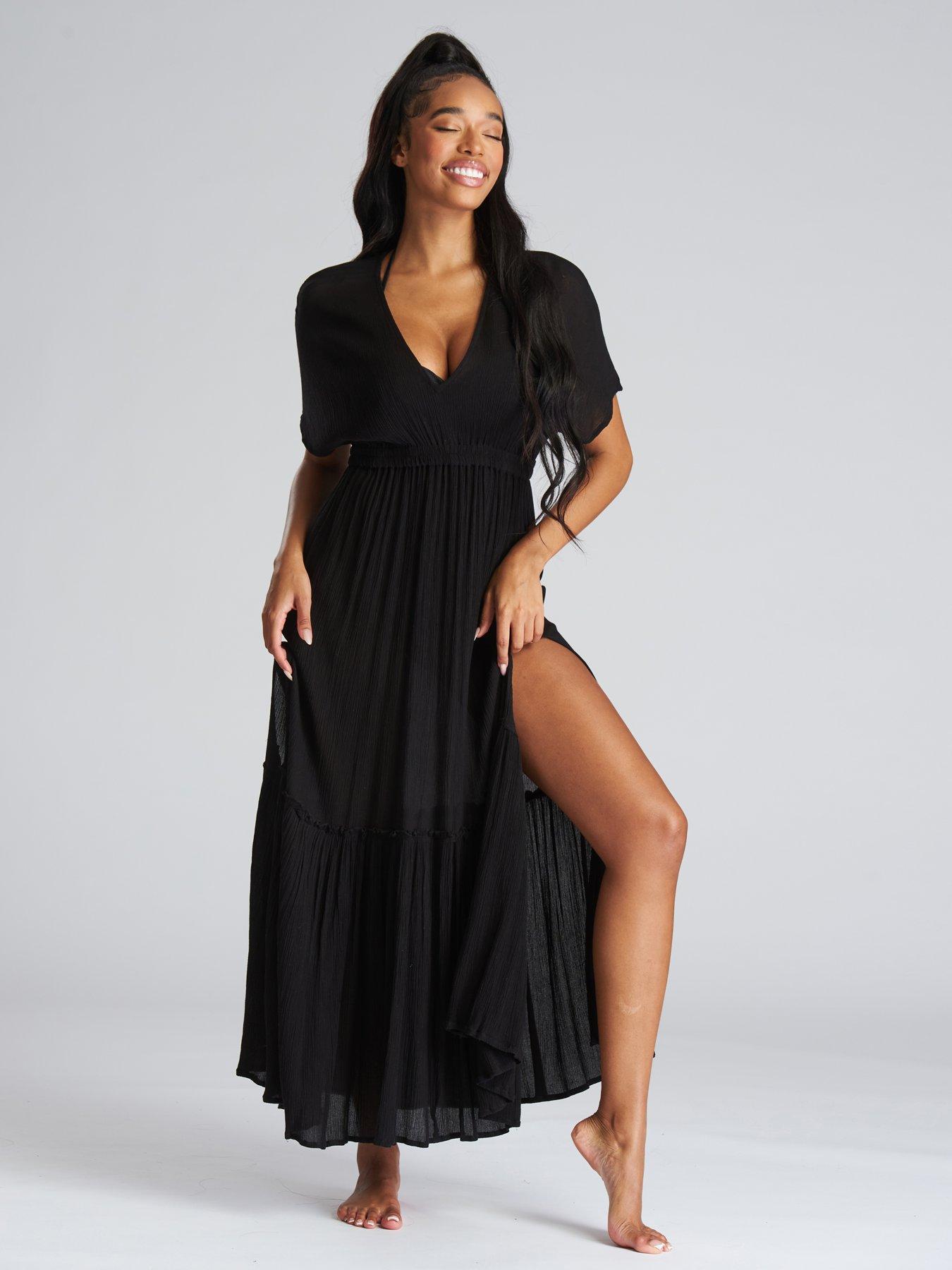 Black beach dress on sale uk