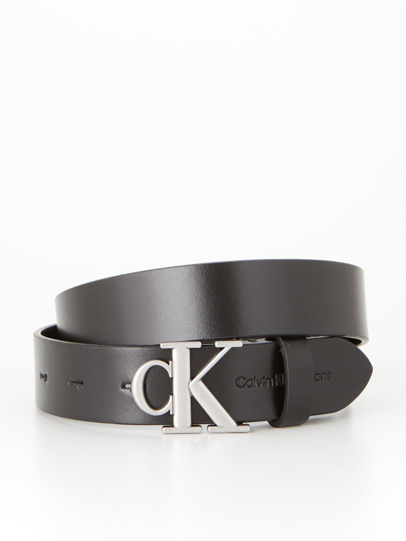 Calvin Klein Jeans Monogram Leather Belt