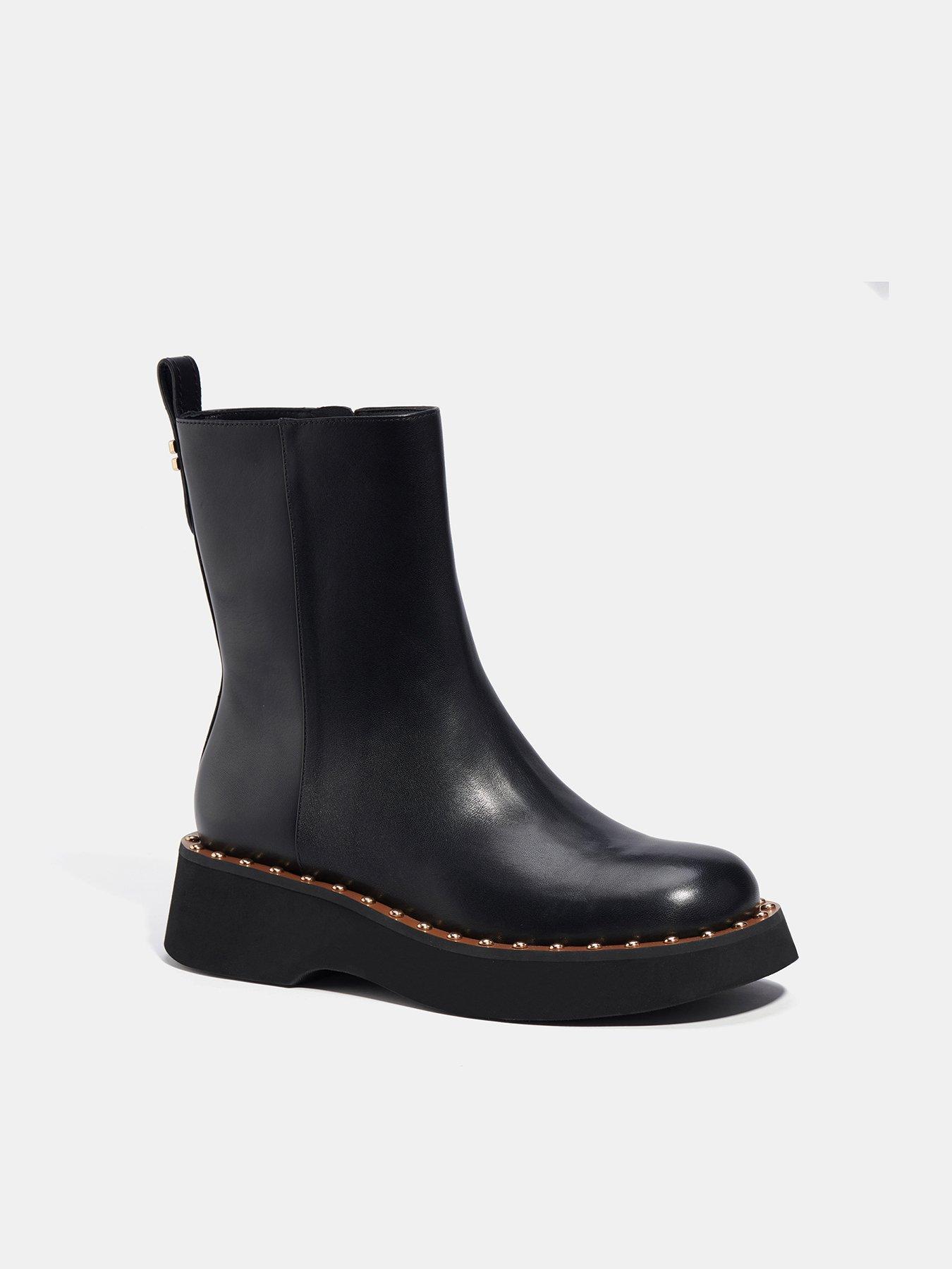 FREE PEOPLE Borderline Western Boot Black