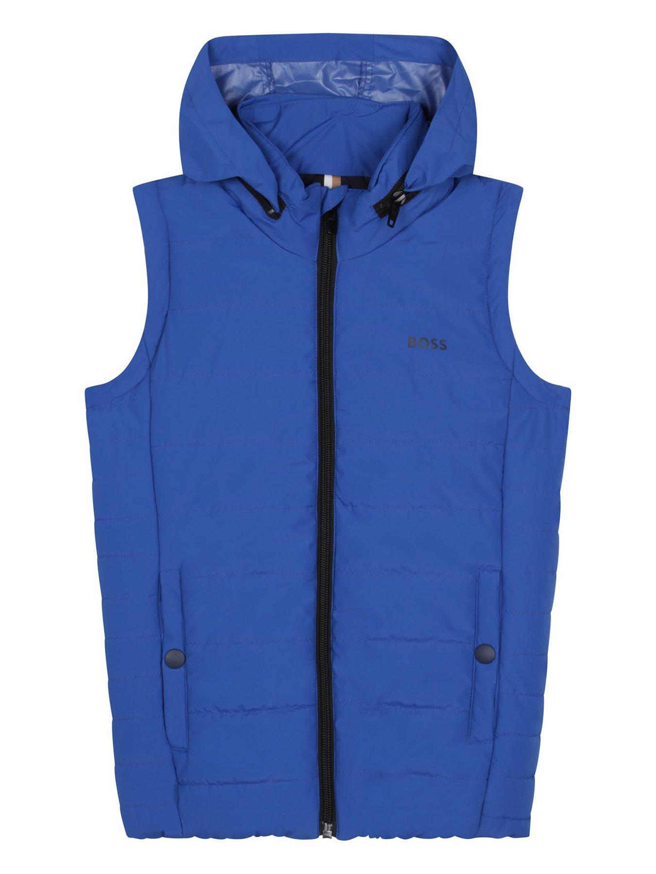 BOSS Boys Padded Gilet Splash Blue very