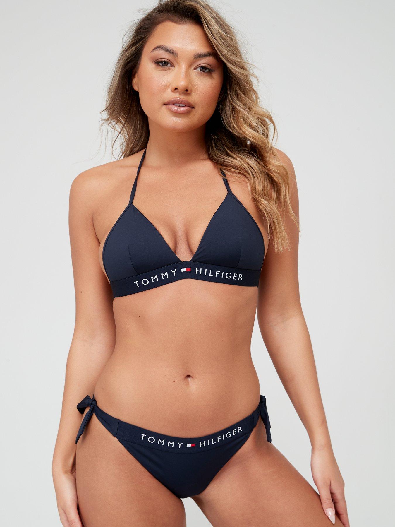 undefined Original Side Tie Cheeky Bikini Brief - Navy