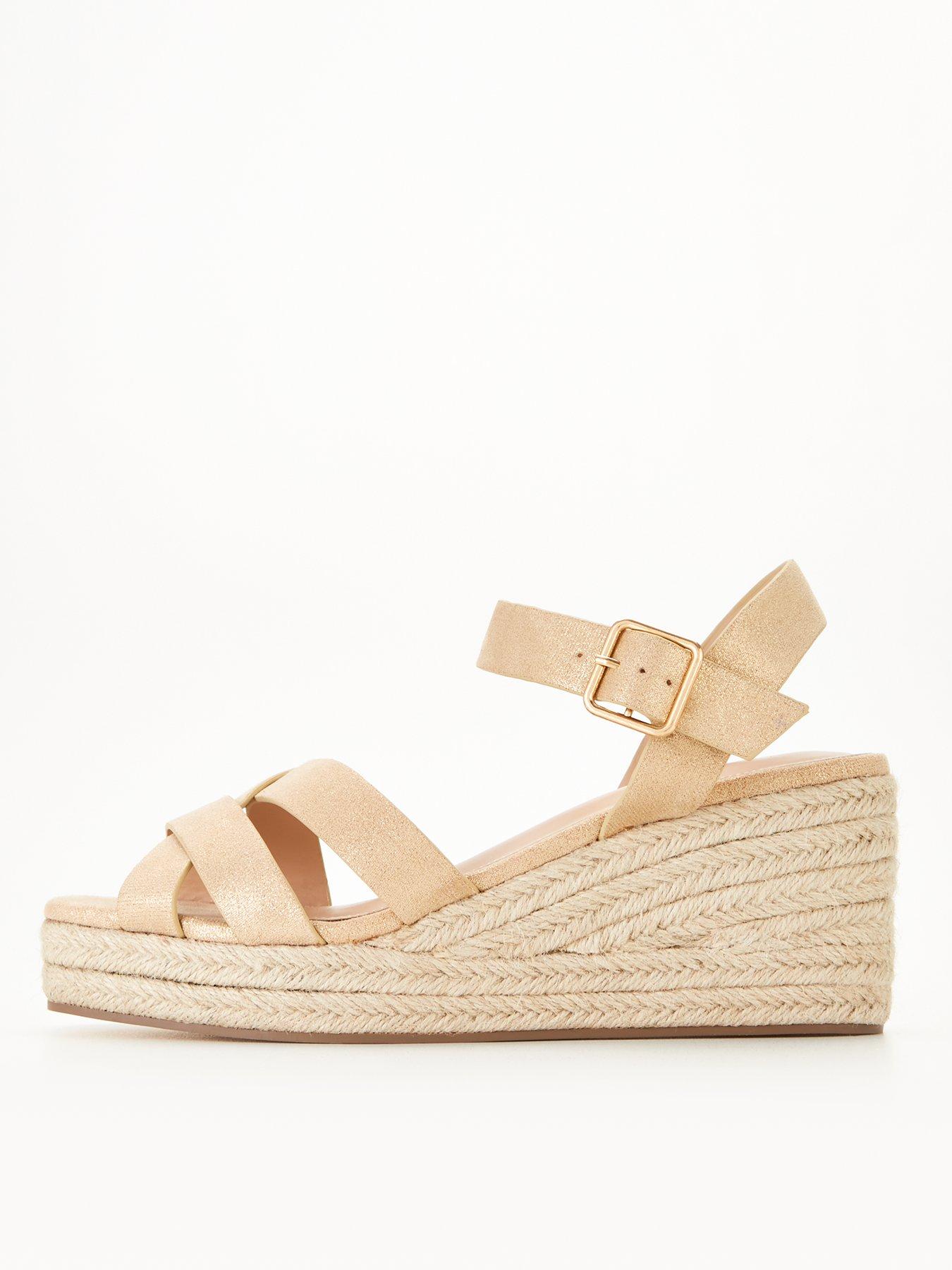 Wide fit hot sale wedge sandals