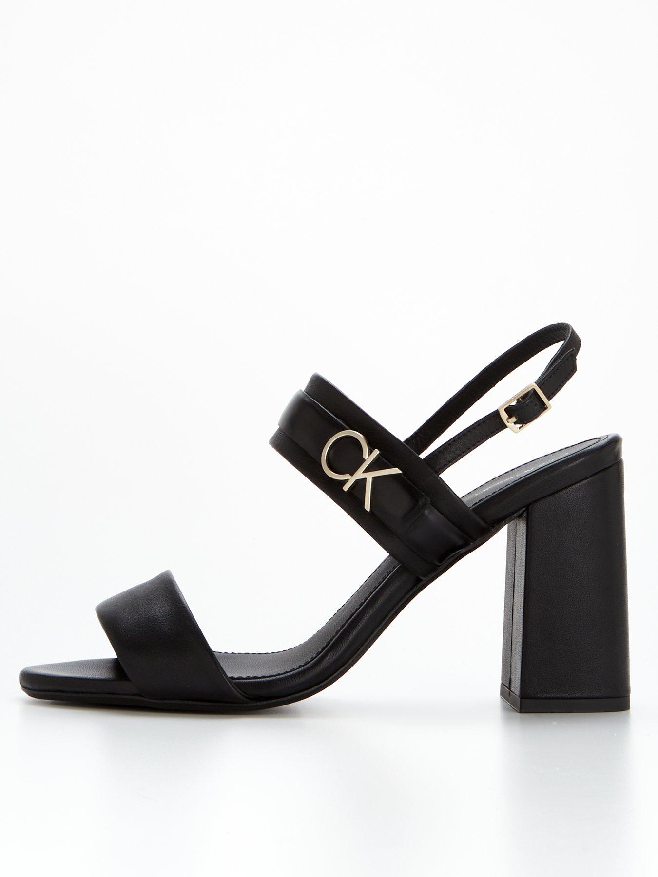 Calvin klein sale block heel sandals