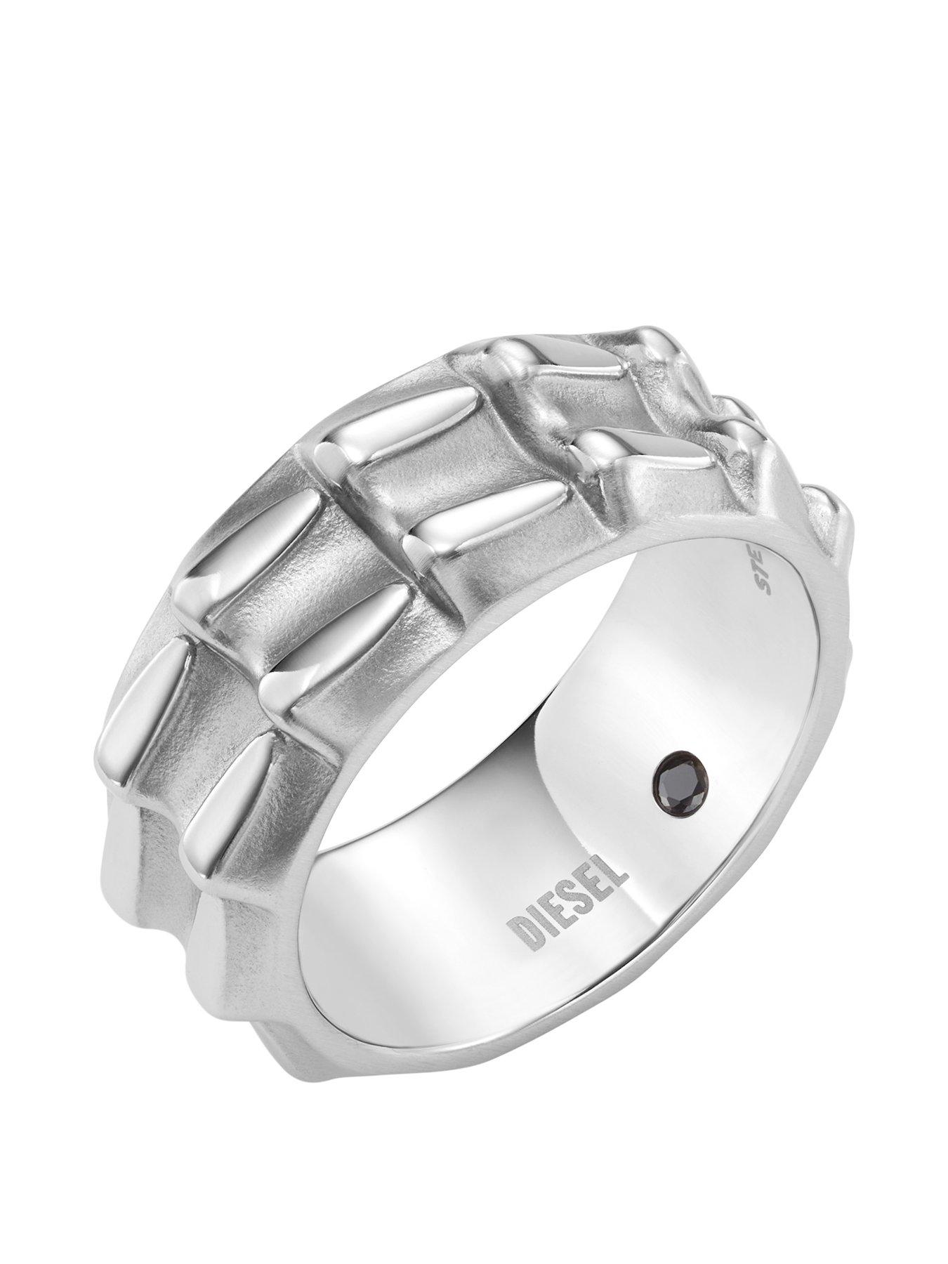 Product photograph of Diesel Mens Ring from very.co.uk