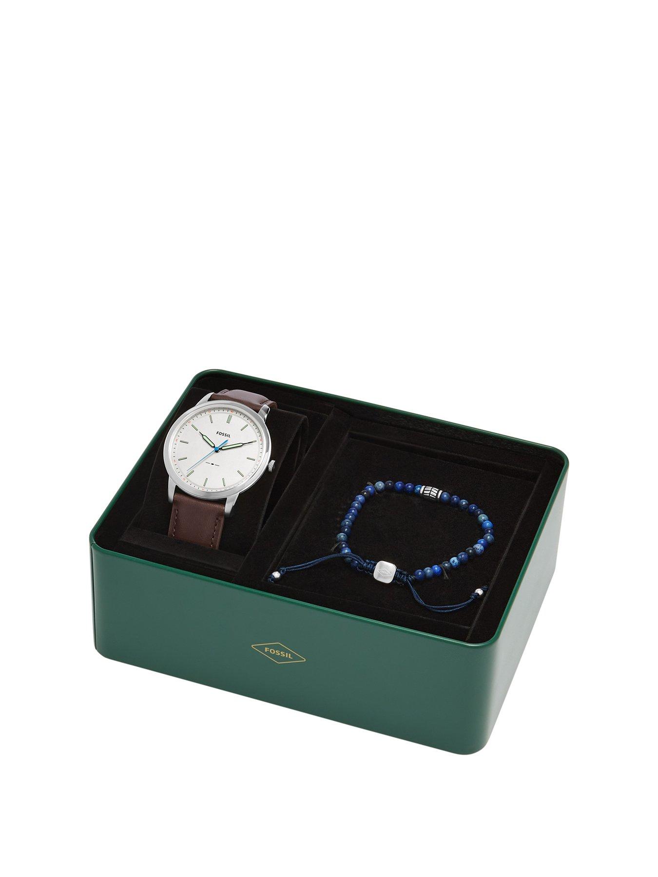 Product photograph of Fossil Minimalist Mens Watch Set from very.co.uk