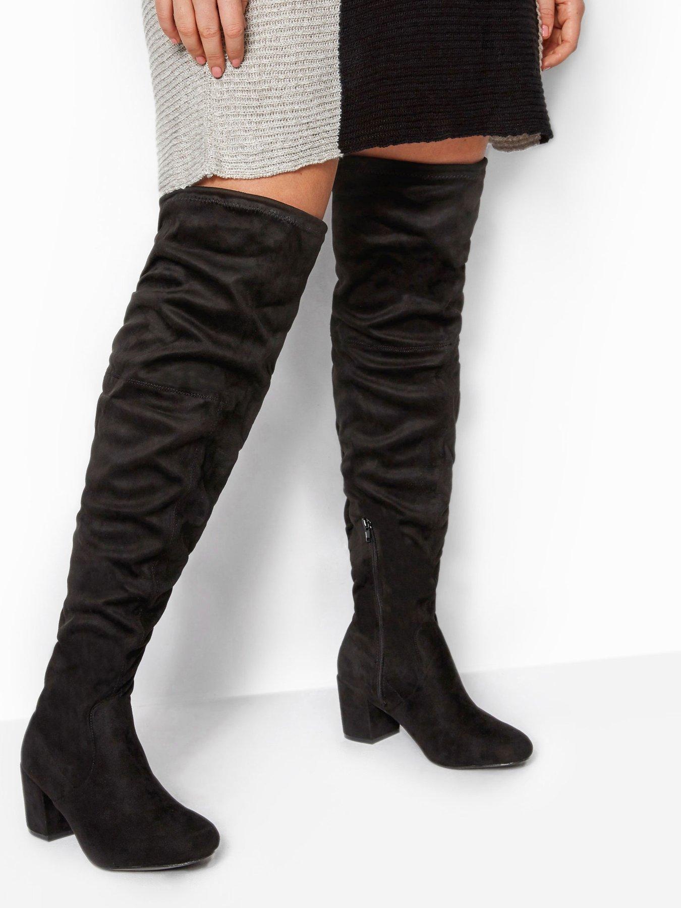 Over knee boots wide 2024 fit