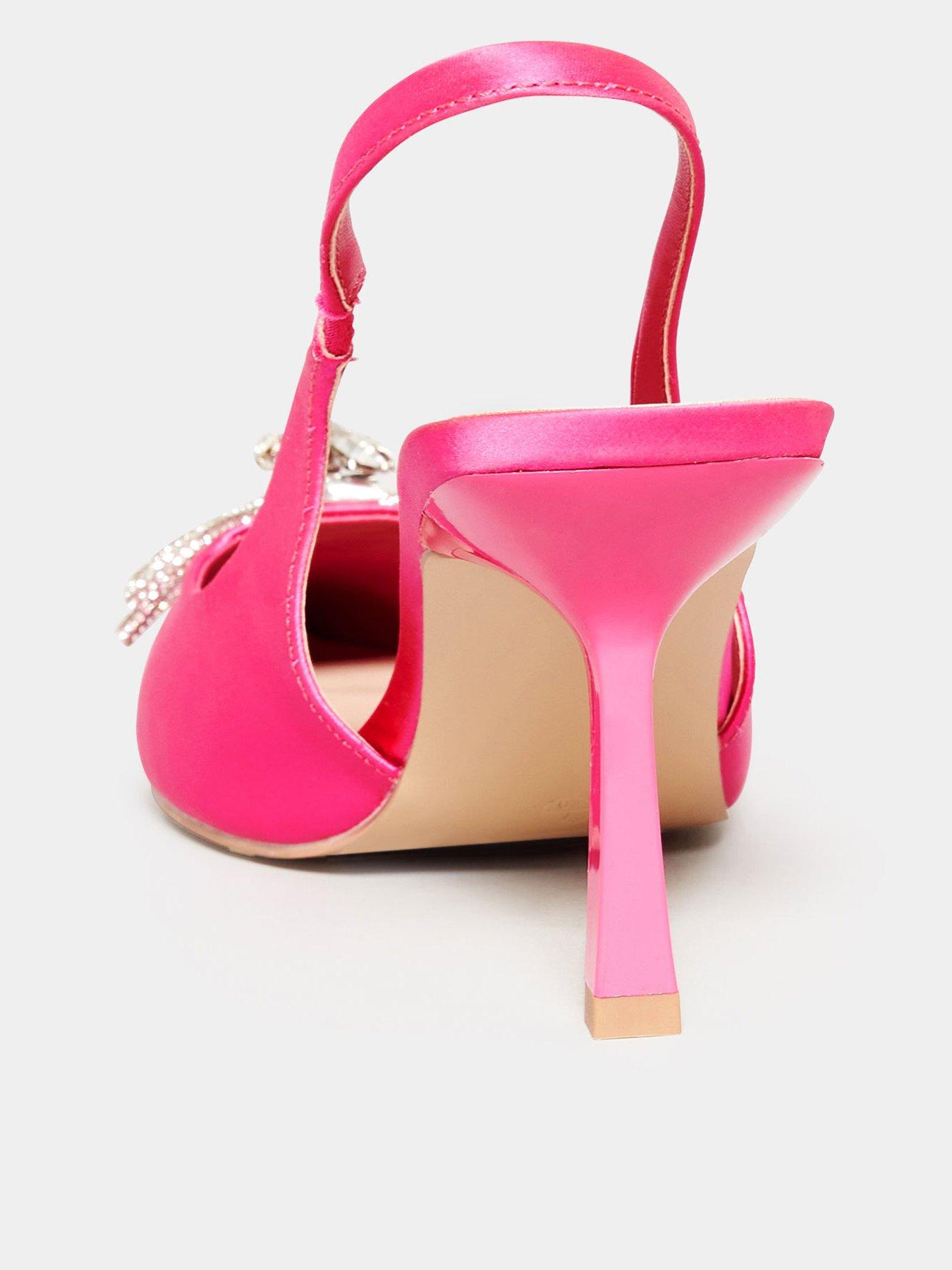 Pink slingback hot sale shoes uk