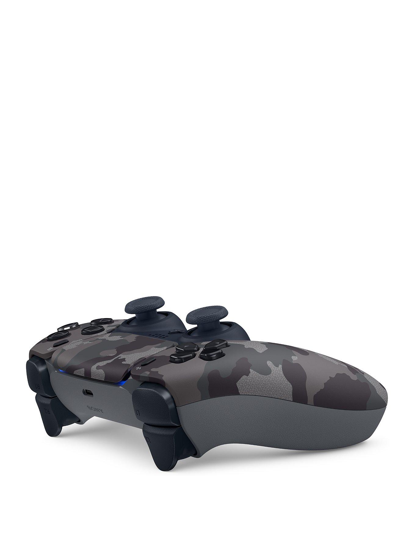 PS5 DualSense Wireless Controller - Grey Camouflage - With 4 Back