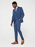  image of peter-werth-x-very-slim-fit-check-suit-trouser-navy