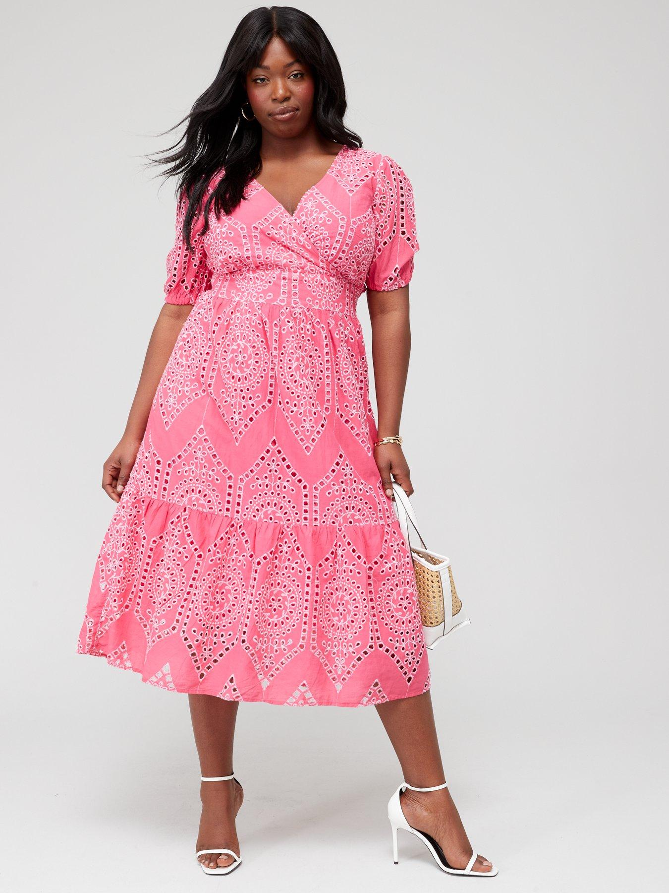 Broderie store wrap dress