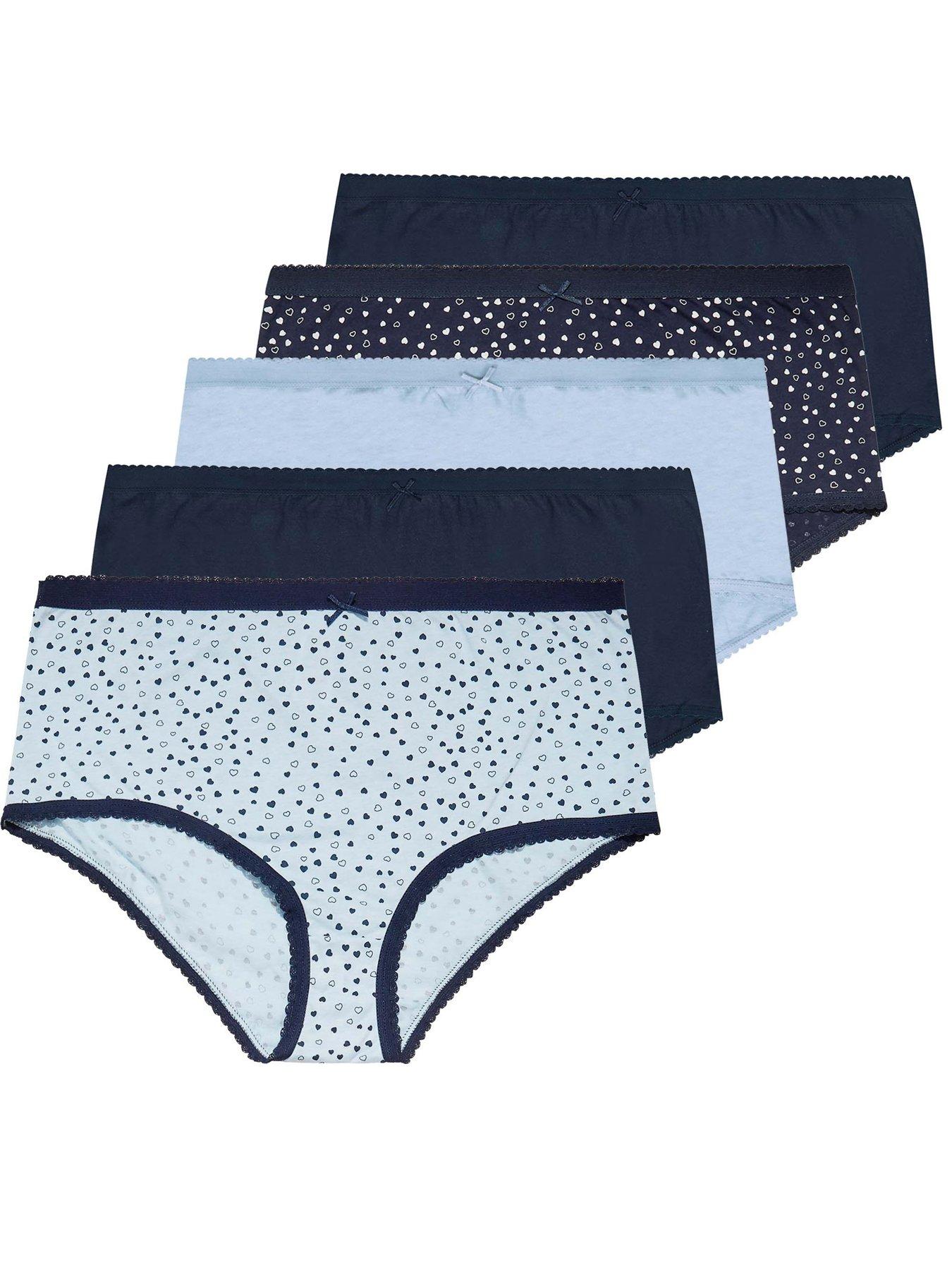 Patterned Mini Knickers 5 Pack, Lingerie