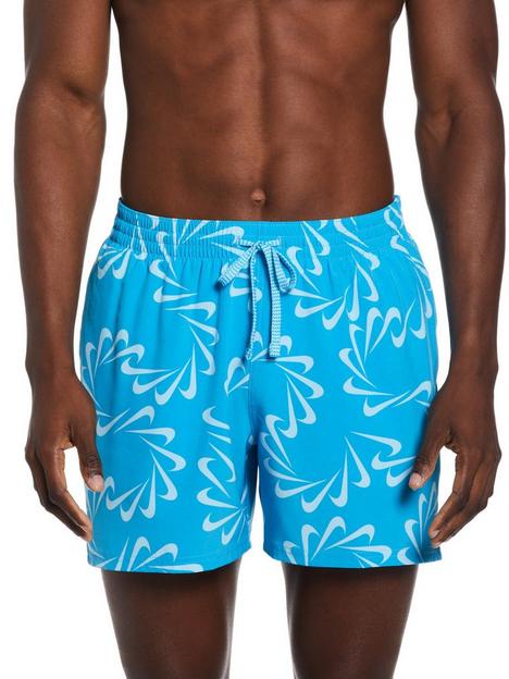 nike-swoosh-print-5-inch-volley-shorts-blue