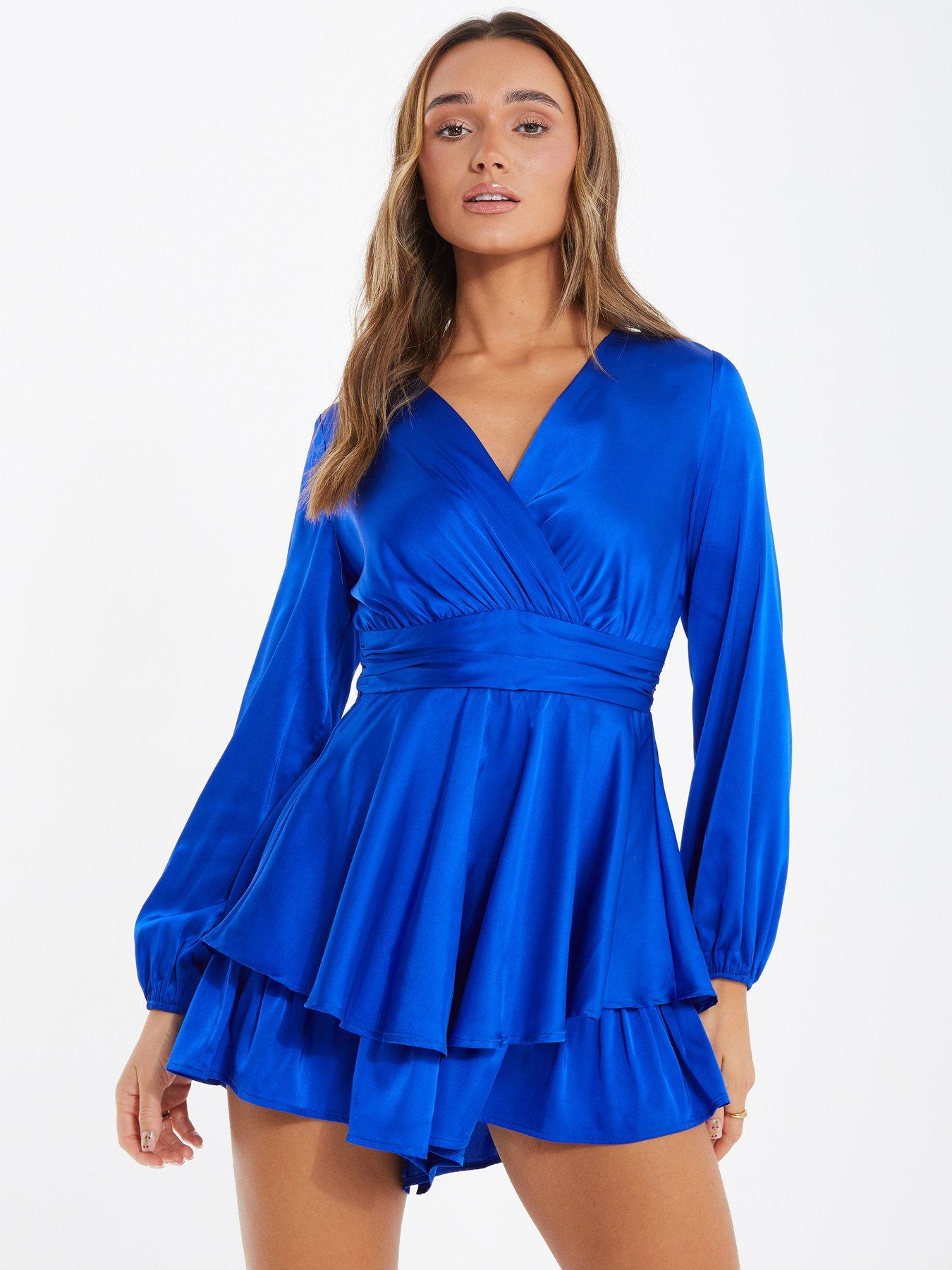 Quiz best sale blue playsuit